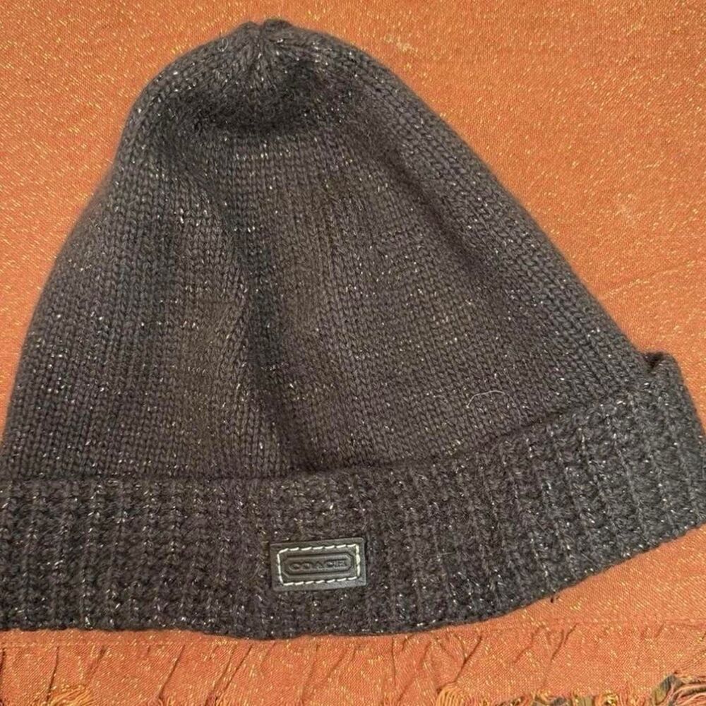 Coach Women's Black and Brown Hat